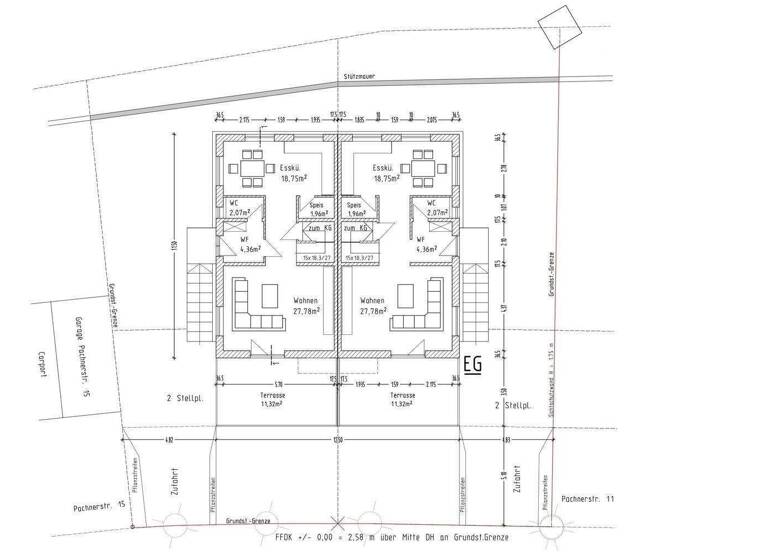 Doppelhaushälfte zur Miete - Erstbezug 1.950 € 5 Zimmer 164 m² frei ab sofort Münchshofen Teublitz 93158