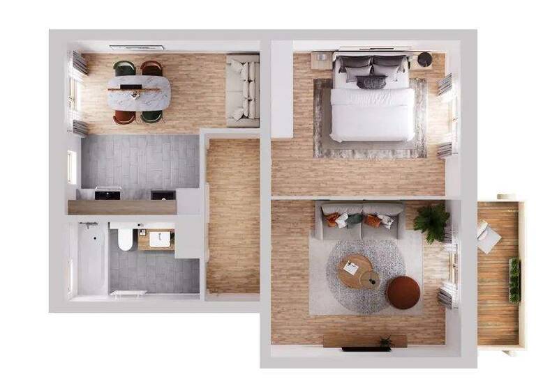 Studio zur Miete 789 € 2 Zimmer 58 m² frei ab sofort Echternstraße 36 Innenstadt Braunschweig 38100