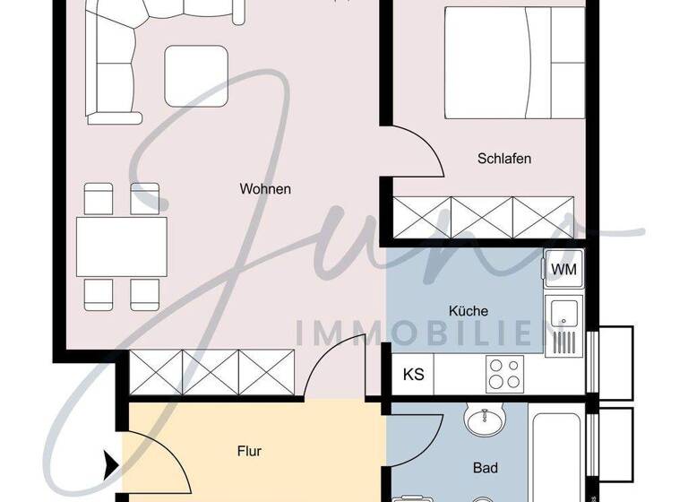 Wohnung zum Kauf provisionsfrei 166.950 € 3 Zimmer 61,7 m² 1. Geschoss frei ab sofort Klein-Krotzenburg Hainburg 63512