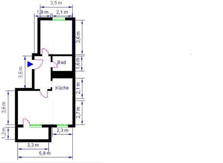 Wohnung zur Miete 351 € 2 Zimmer 46,8 m² 1. Geschoss Am Stadtblick 21 Neustädter Feld Magdeburg 39128