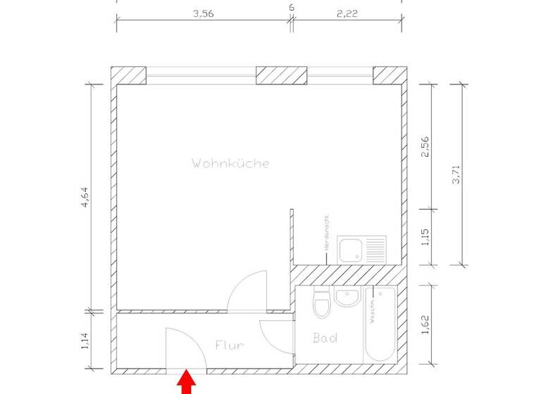 Studio zur Miete 266 € 1 Zimmer 32,6 m² 2. Geschoss frei ab sofort Schönauer Ring 19 Schönau Leipzig 04205