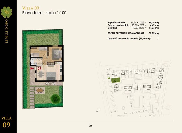 Doppelhaushälfte zum Kauf 370.000 € 3 Zimmer 65,3 m² 181 m² Grundstück Viale Michelangelo 150 Desenzano del Garda 25015