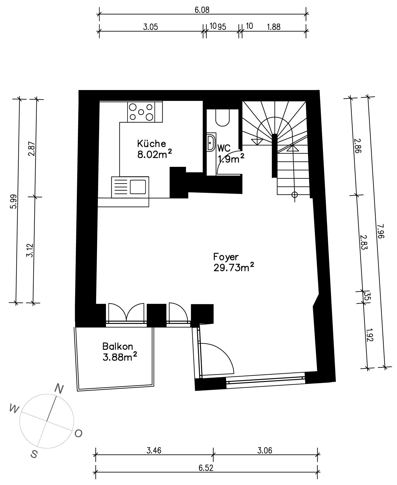 Reihenmittelhaus zum Kauf 2.690.000 € 4 Zimmer 133,5 m²<br/>Wohnfläche 56 m²<br/>Grundstück Angerviertel München 80469