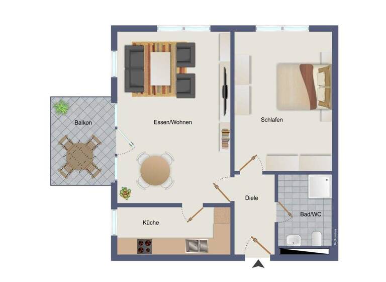 Wohnung zum Kauf 190.000 € 2 Zimmer 51,6 m² 3. Geschoss Nordstadt Pforzheim 75177