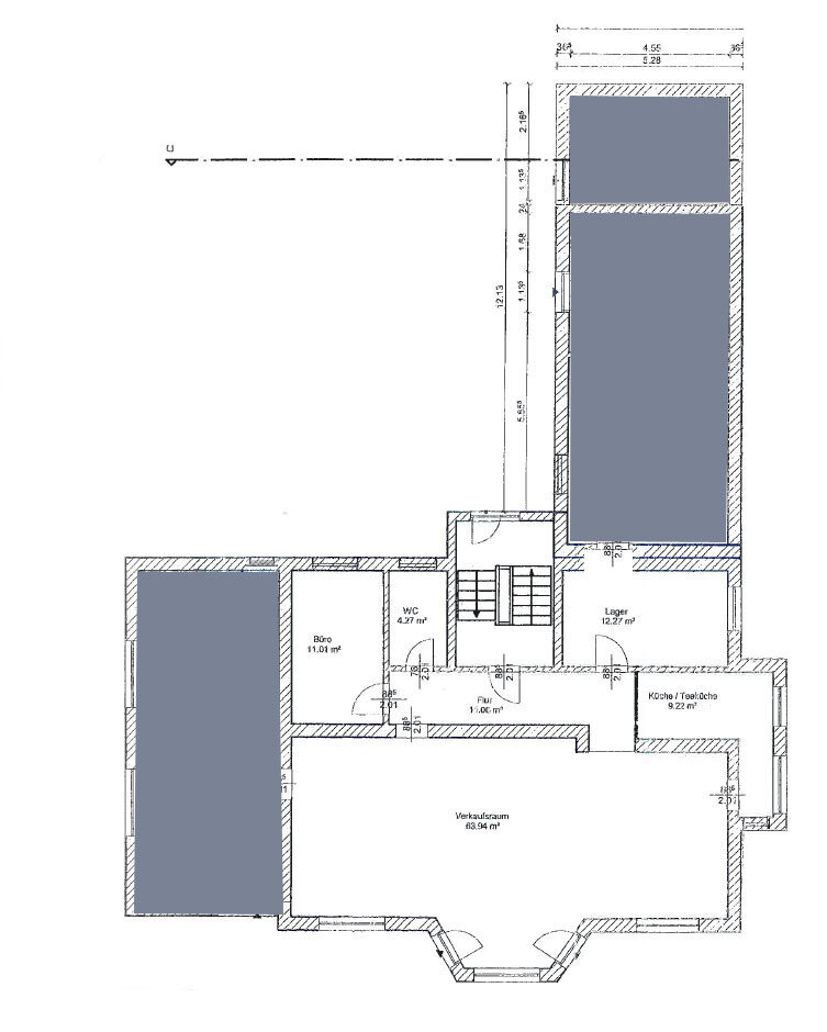 Verkaufsfläche zur Miete 15,12 € 111,8 m²<br/>Verkaufsfläche Kaulsdorf Berlin 12621