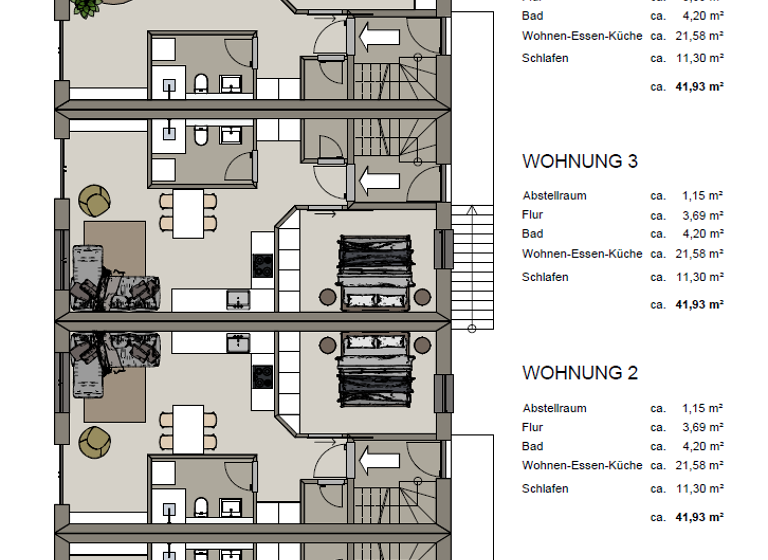 Wohnung zum Kauf - Erstbezug 178.412 € 2 Zimmer 41,9 m² 1. Geschoss Nittenau 93149