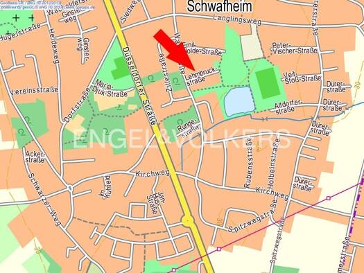 Grundstück zum Kauf 175.000 € 442 m² Grundstück Lehmbruckstraße Schwafheim Moers 47447