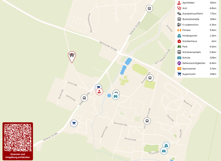 Grundstück zum Kauf 110.400 € 460 m² Grundstück Krostitz 04509