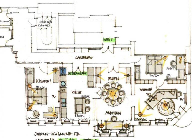 Wohnung zur Miete 2.950 € 4 Zimmer 137 m² 3. Geschoss Westfälische Str. 54 Halensee Berlin 10711