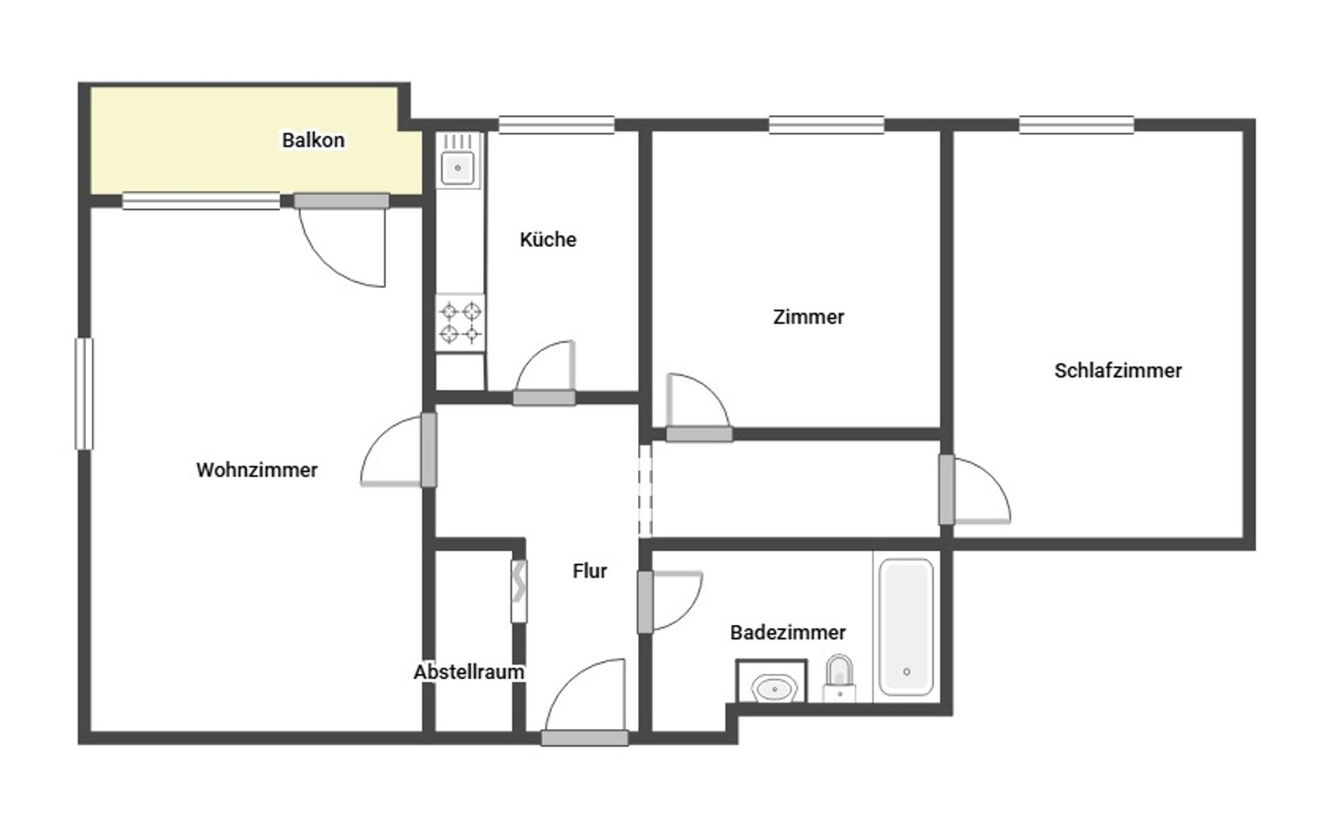 Wohnung zum Kauf 229.000 € 3 Zimmer 72,1 m²<br/>Wohnfläche EG<br/>Geschoss Langwasser - Südwest Nürnberg 90473