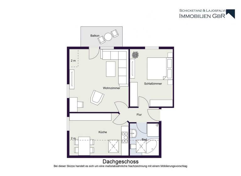 Wohnung zum Kauf 89.000 € 2 Zimmer 58 m² Bahnhof Jesewitz 04838