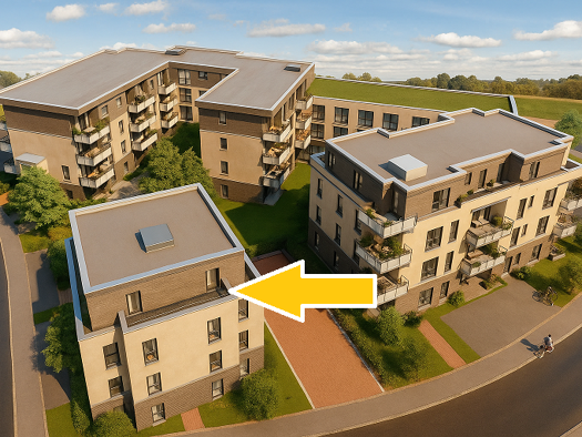 Wohnung zum Kauf provisionsfrei 444.850 € 3 Zimmer 113,7 m² 3. Geschoss Starenschleife Welver 59514