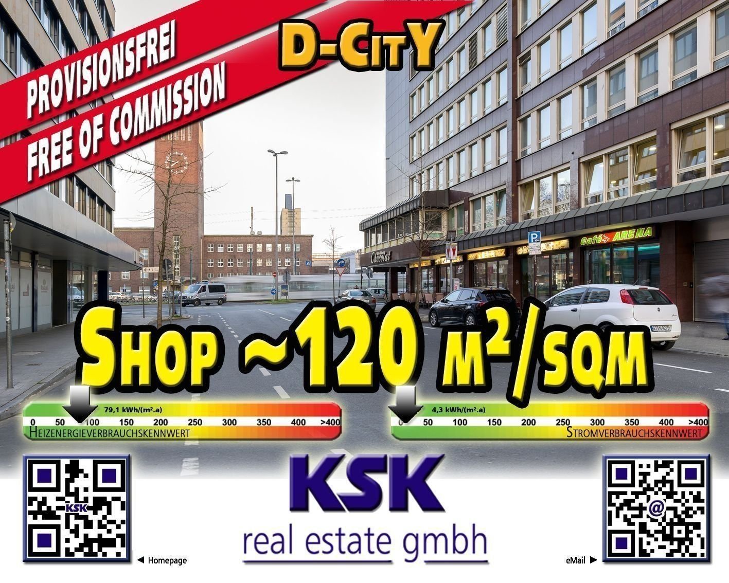 Laden zur Miete provisionsfrei 3.000 € 119,9 m²<br/>Verkaufsfläche von 119,9 m² bis 170 m²<br/>Teilbarkeit Stadtmitte Düsseldorf 40210