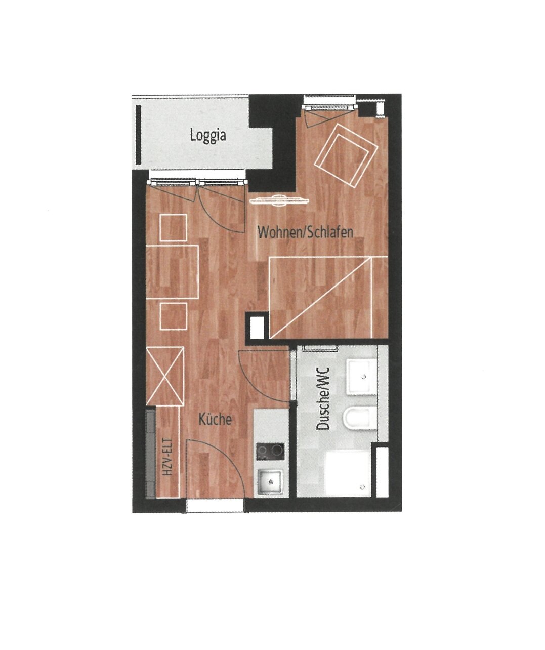 Wohnung zum Kauf 384.000 € 1 Zimmer 24,2 m²<br/>Wohnfläche 5.<br/>Geschoss ab sofort<br/>Verfügbarkeit Leopoldstr. 204 Neufreimann München 80804