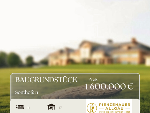 Grundstück zum Kauf 1.600.000 € 1.066 m² Grundstück frei ab sofort Sonthofen Sonthofen 87527