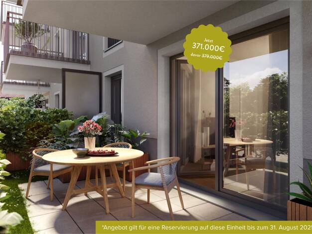 Terrassenwohnung zum Kauf - Neubau provisionsfrei 371.000 € 1,5 Zimmer 42,3 m² EG frei ab sofort Am Schäferanger 2-12 Oberschleißheim Oberschleißheim 85764