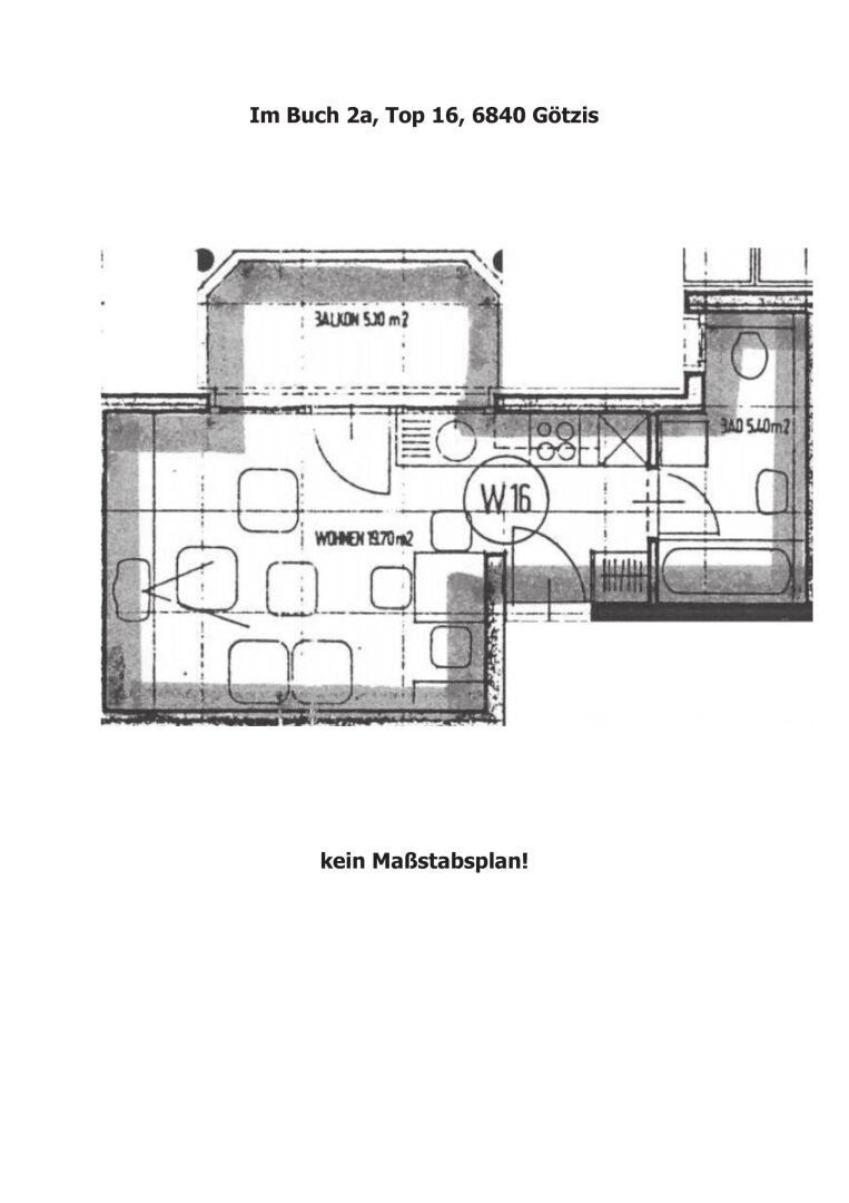 Wohnung zur Miete 560 € 1 Zimmer 25,1 m²<br/>Wohnfläche 1.<br/>Geschoss 01.02.2025<br/>Verfügbarkeit Im Buch 2a Götzis 6840