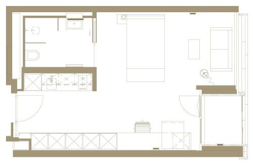 Wohnung zur Miete 900 € 1 Zimmer 36 m²<br/>Wohnfläche ab sofort<br/>Verfügbarkeit Herzogstraße Neuschwabing München 80797