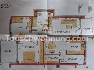 Wohnung zur Miete Tauschwohnung 900 € 3 Zimmer 86 m² 1. Geschoss Emmendingen Emmendingen 79312