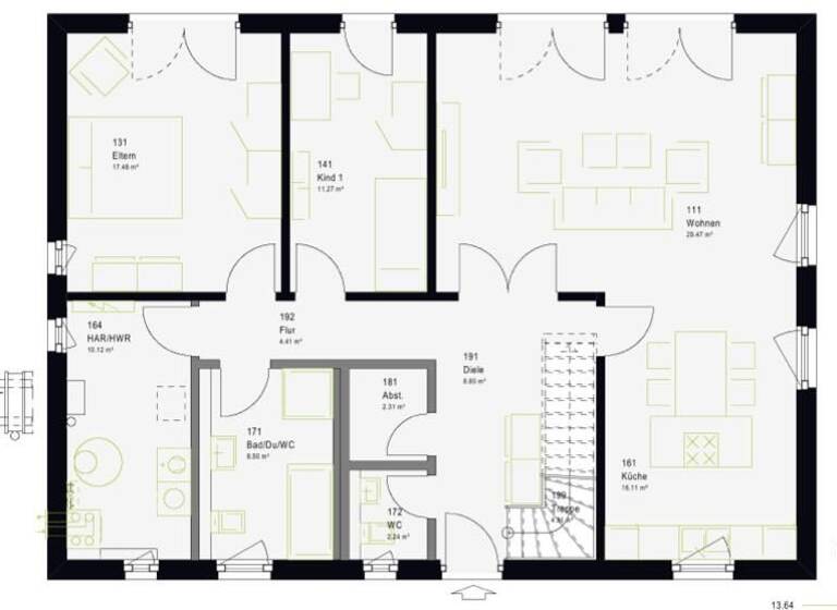 Einfamilienhaus zum Kauf 618.000 € 5 Zimmer 203 m² 650 m² Grundstück Oberndorf Rudersberg 73635