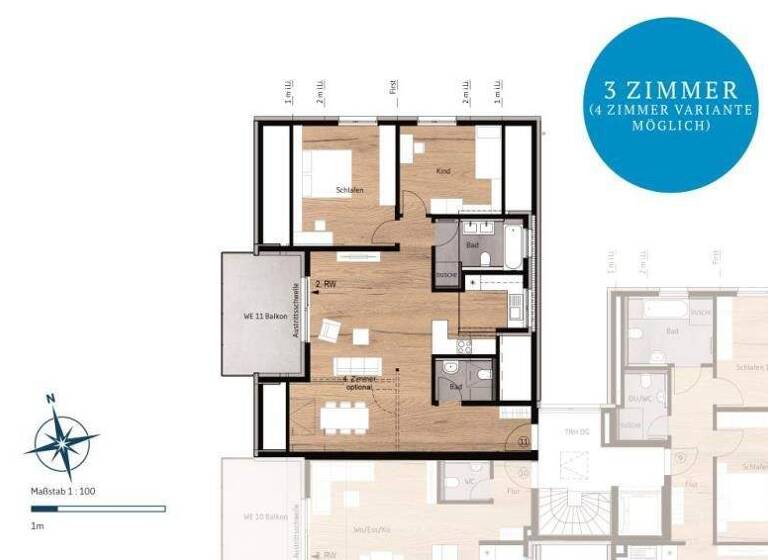 Wohnung zum Kauf provisionsfrei 529.900 € 3 Zimmer 91,6 m² Marienstraße 6 Geradstetten Remshalden 73630