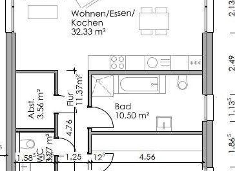 Wohnung zur Miete - Erstbezug 995 € 2 Zimmer 81,1 m² 1. Geschoss frei ab 01.03.2026 Hadamar 65589
