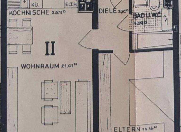 Wohnung zum Kauf provisionsfrei 73.000 € 2 Zimmer 44 m² 4. Geschoss Pater-Delp-Straße 1 Kirchhellen Mitte Bottrop 46244