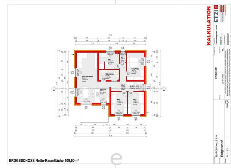 Bungalow zum Kauf - Erstbezug 596.500 € 4 Zimmer 109,9 m² 821 m² Grundstück Marchtrenk 4614