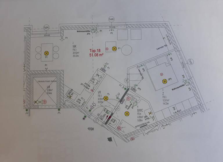 Wohnung zum Kauf 275.000 € 2 Zimmer 51 m² 2. Geschoss Jakomini Graz,08.Bez.:Sankt Peter 8042