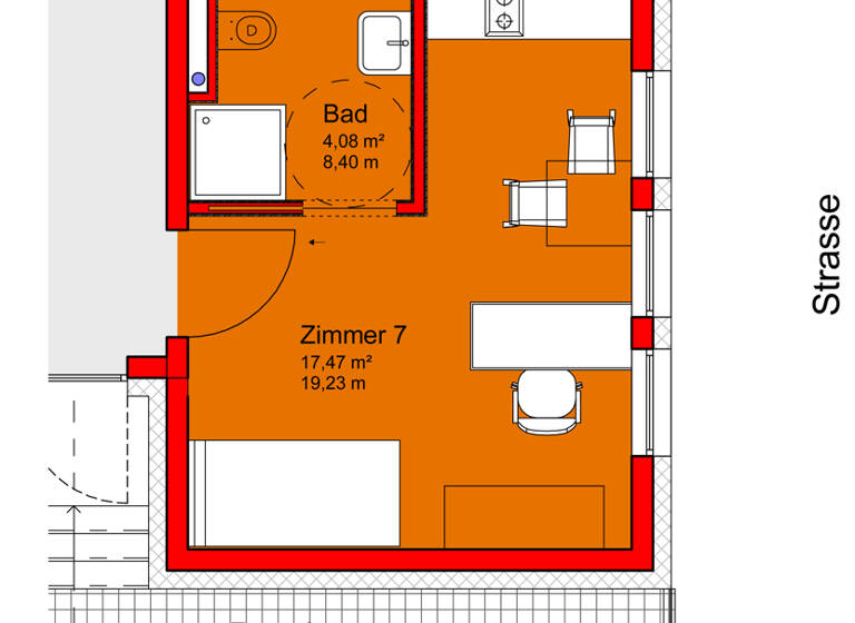 Studio zum Kauf 110.000 € 1 Zimmer 21,6 m² EG Stiftsstraße 1 Reudnitz-Thonberg Leipzig 04317