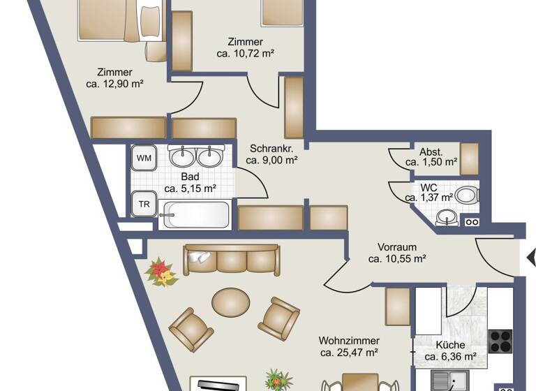 Wohnung zum Kauf 339.000 € 83 m² Wien,Landstraße 1030