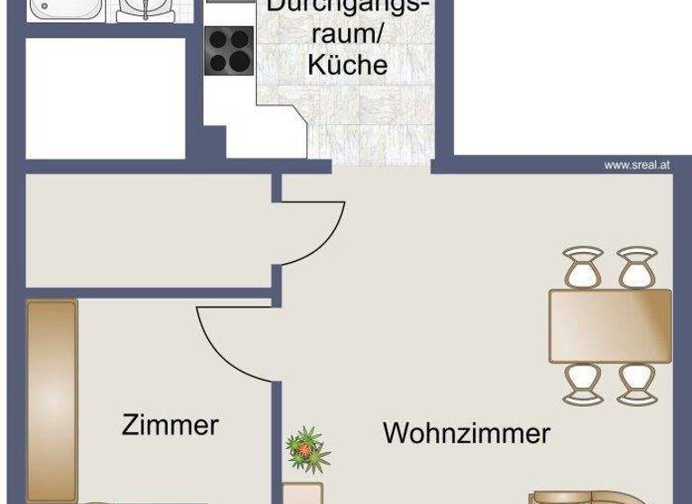 Wohnung zum Kauf 290.000 € 2 Zimmer 4. Geschoss Wien 1050