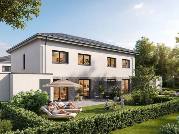 Doppelhaushälfte zum Kauf - Neubau 599.500 € 4 Zimmer 135,1 m² 266 m² Grundstück frei ab 15.12.2027 Hauptstraße 37 Vanikum Rommerskirchen 41569