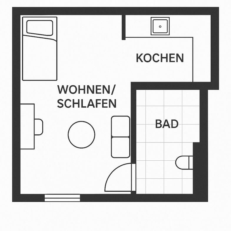Wohnung zur Miete 360 € 1 Zimmer 30 m² Holländische Straße Kassel 34127