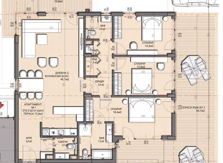 Studio zum Kauf 525.760 € 4 Zimmer 182,4 m² Sofia