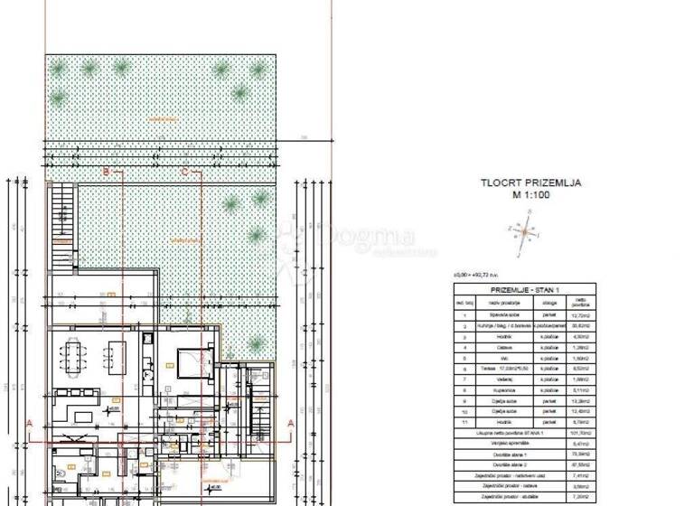 Wohnung zum Kauf 257.000 € 3 Zimmer 101 m² Cepin