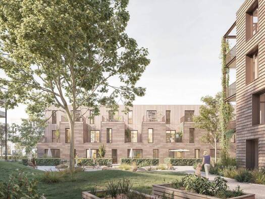 Wohnung zum Kauf - Neubau provisionsfrei 614.400 € 3,5 Zimmer 90,4 m² 1. Geschoss Ludwigsfeld Neu-Ulm 89231