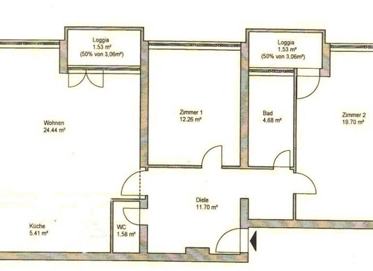 Wohnung zum Kauf provisionsfrei 340.000 € 3 Zimmer 84,3 m² 1. Geschoss Westend Berlin 14052