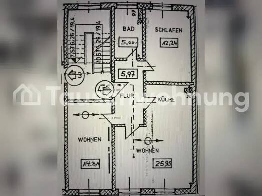 Wohnung zur Miete Tauschwohnung 700 € 3 Zimmer 63 m² 1. Geschoss Stadtmitte Rostock 18055