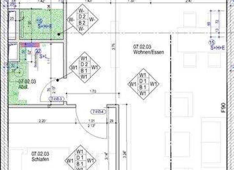 Wohnung zur Miete 1.202 € 2 Zimmer 73,5 m² 2. Geschoss frei ab 08.03.2026 Maybachstraße 17 Feuerbach Stuttgart 70469