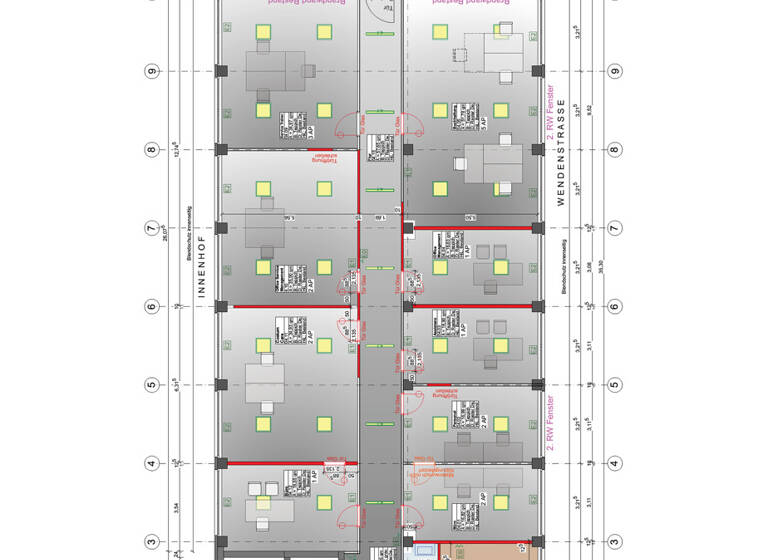 Bürofläche zur Miete 15 € 838 m² Bürofläche teilbar ab 418 m² Hamm Hamburg 20097