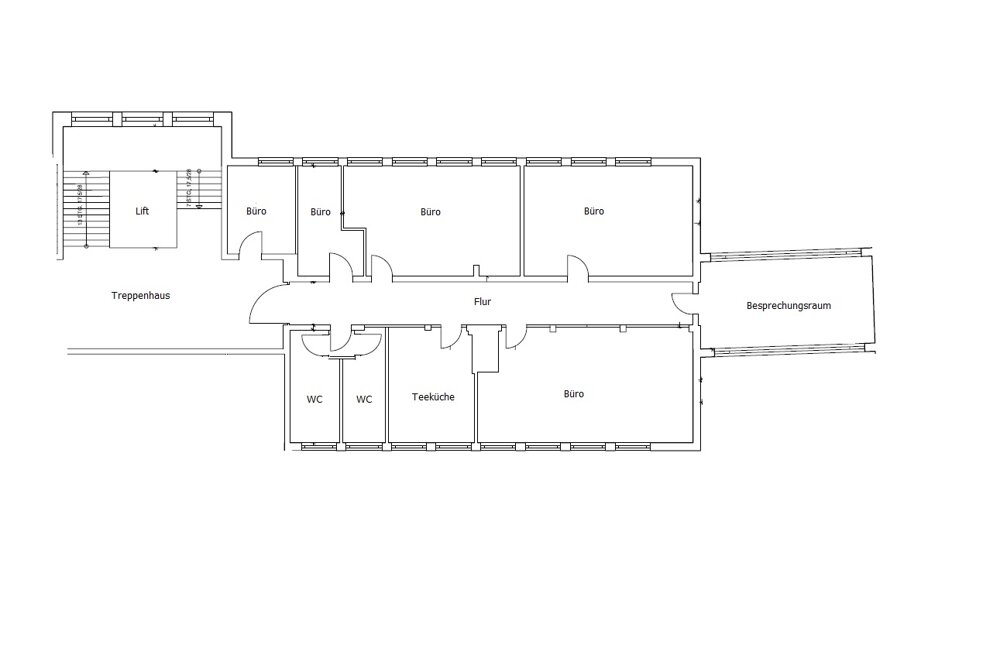 Bürogebäude zur Miete 9 € 252 m²<br/>Bürofläche Buxtehuder Straße 25 Harburg Hamburg / Harburg 21073