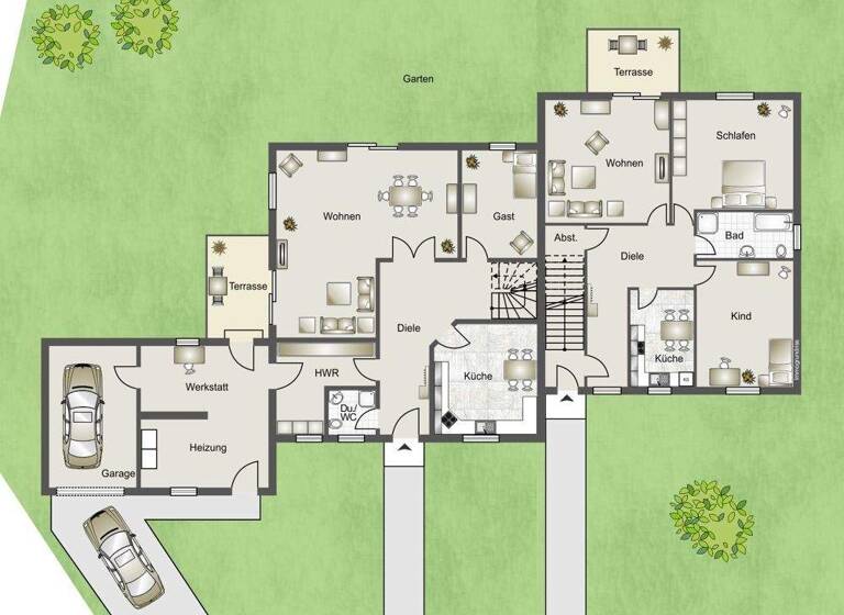 Mehrfamilienhaus zum Kauf 798.000 € 12 Zimmer 384 m² 1.097 m² Grundstück Klanxbüll 25924