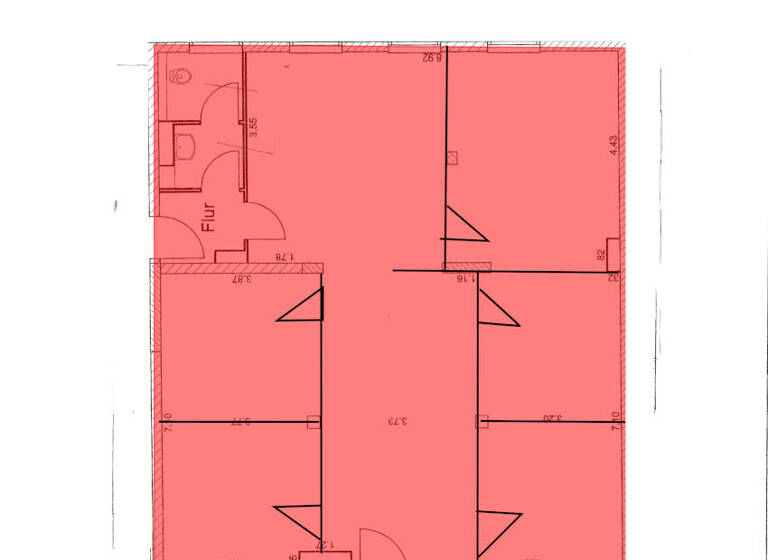Bürofläche zur Miete provisionsfrei 17,50 € 5 Zimmer 127,7 m² Bürofläche Marzahn Berlin 12685