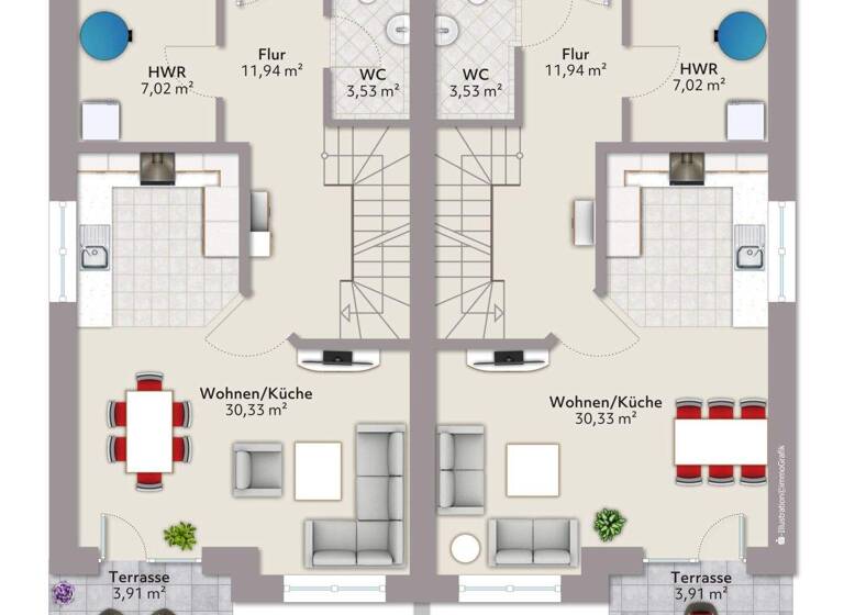 Doppelhaushälfte zum Kauf 475.000 € 4 Zimmer 107 m² 300 m² Grundstück Osternburg Oldenburg 26135