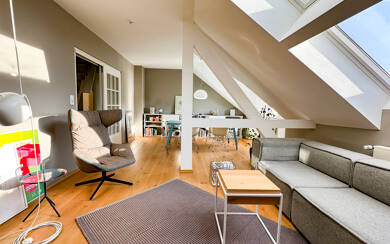 Wohnung zum Kauf 365.000 € 3 Zimmer 89 m² Dachgeschoss, 3. Geschoss Fachfeldstraße Fechenheim Frankfurt am Main 60386
