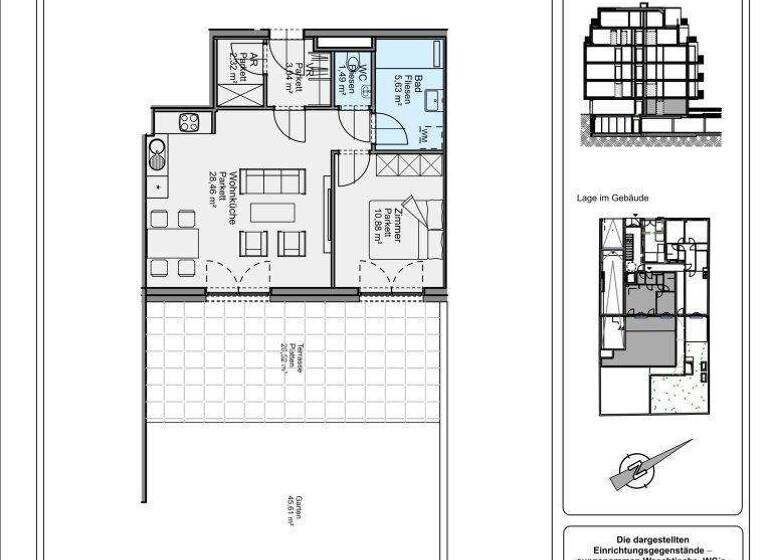 Wohnung zum Kauf - Erstbezug 339.000 € 2 Zimmer 51,8 m² EG Wien 1210