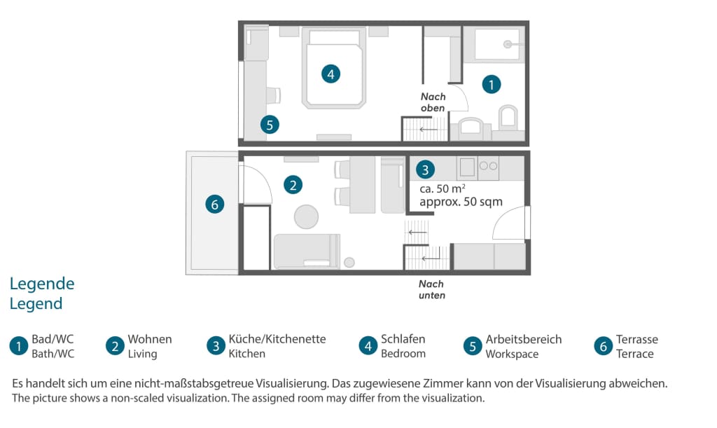 Wohnung zur Miete Wohnen auf Zeit 3.953 € 1 Zimmer 50 m²<br/>Wohnfläche ab sofort<br/>Verfügbarkeit Obere Kanalstraße Gostenhof Nürnberg 90429