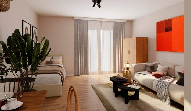 Wohnung zum Kauf - Neubau provisionsfrei 209.000 € 1 Zimmer 37,2 m² EG frei ab 01.08.2027 Lichtenrader Damm 227 Lichtenrade Berlin 12305
