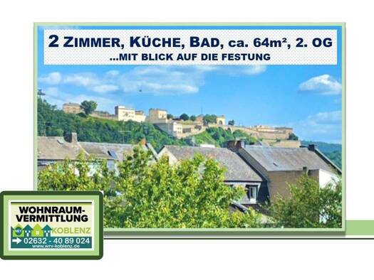 Wohnung zur Miete 660 € 2 Zimmer 64 m² 2. Geschoss frei ab sofort Neuendorf Koblenz 56070